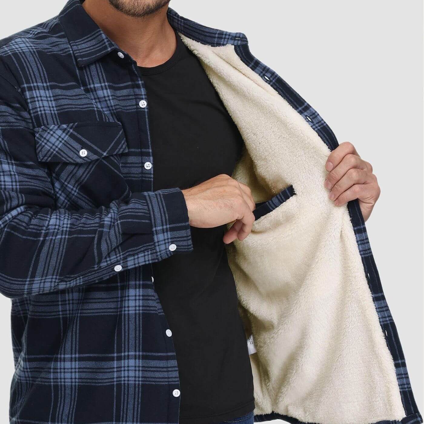 Jacket elegant motif carreaux for men | Émeric -8