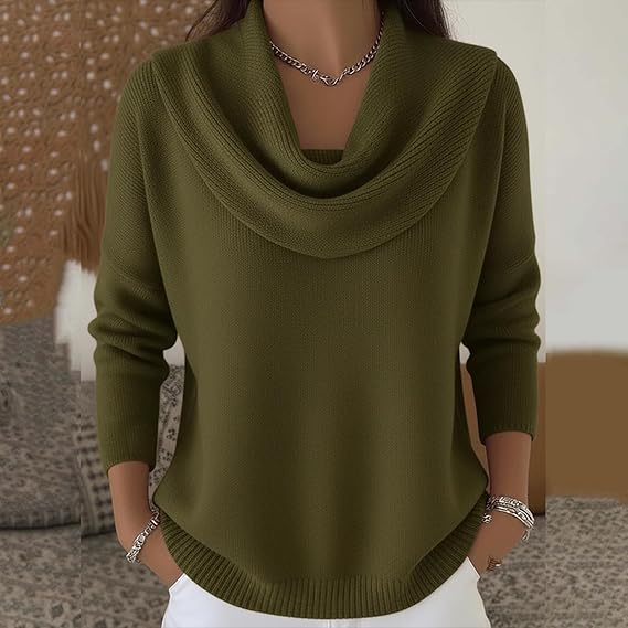 Classic collar knit everyday jumper for women | Eliza -3