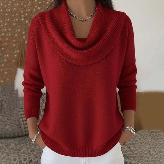 Classic collar knit everyday jumper for women | Eliza -1