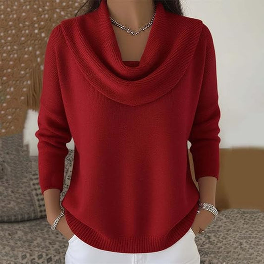 Classic collar knit everyday jumper for women | Eliza -1