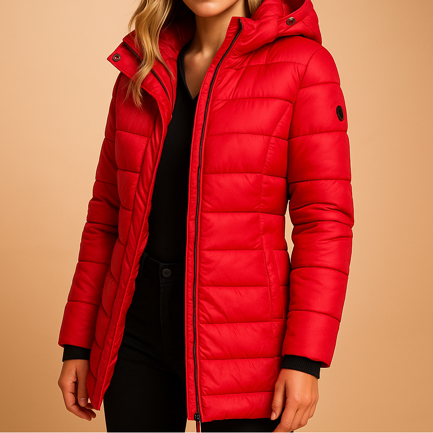 Warm elegant tailored winter coat for women | Elize -5