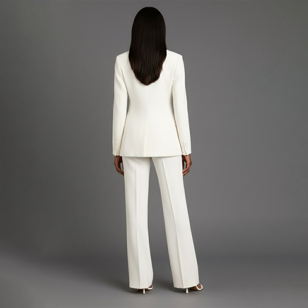 Tailored long blazer slim trousers for women | Adeline -2