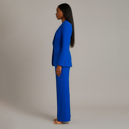 Tailored long blazer slim trousers for women | Adeline -11