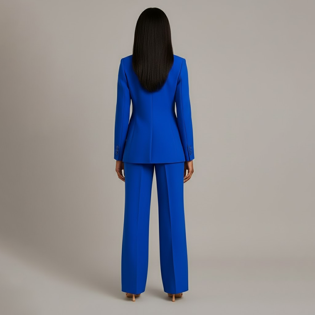 Tailored long blazer slim trousers for women | Adeline -12