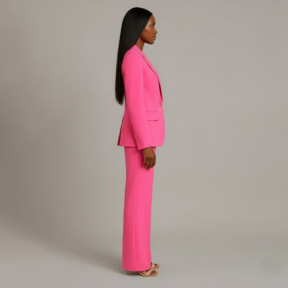 Tailored long blazer slim trousers for women | Adeline -8