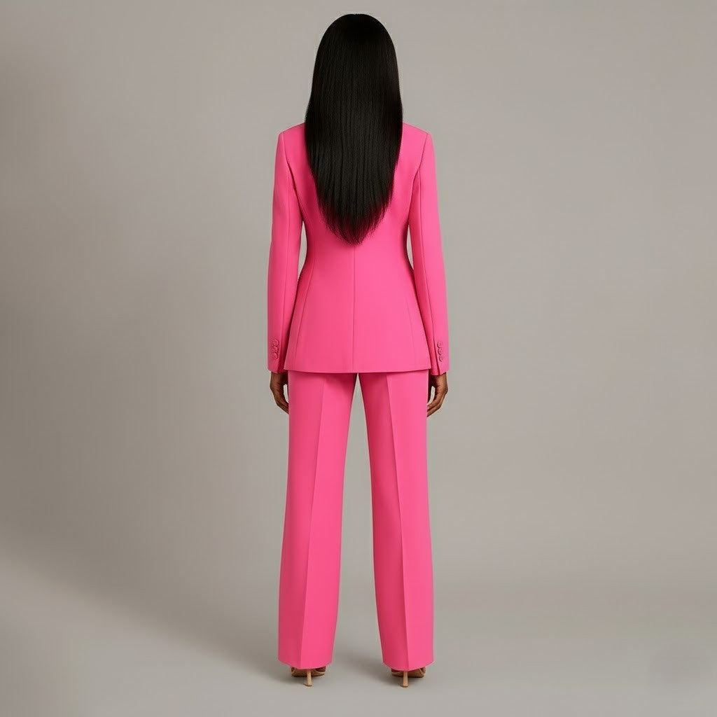 Tailored long blazer slim trousers for women | Adeline -9