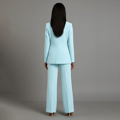Tailored long blazer slim trousers for women | Adeline -13