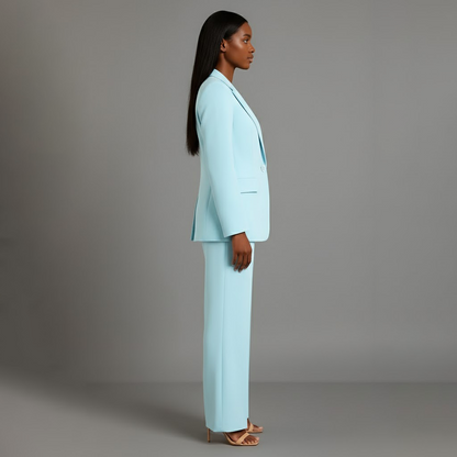 Tailored long blazer slim trousers for women | Adeline -14