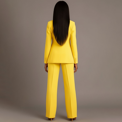 Tailored long blazer slim trousers for women | Adeline -18