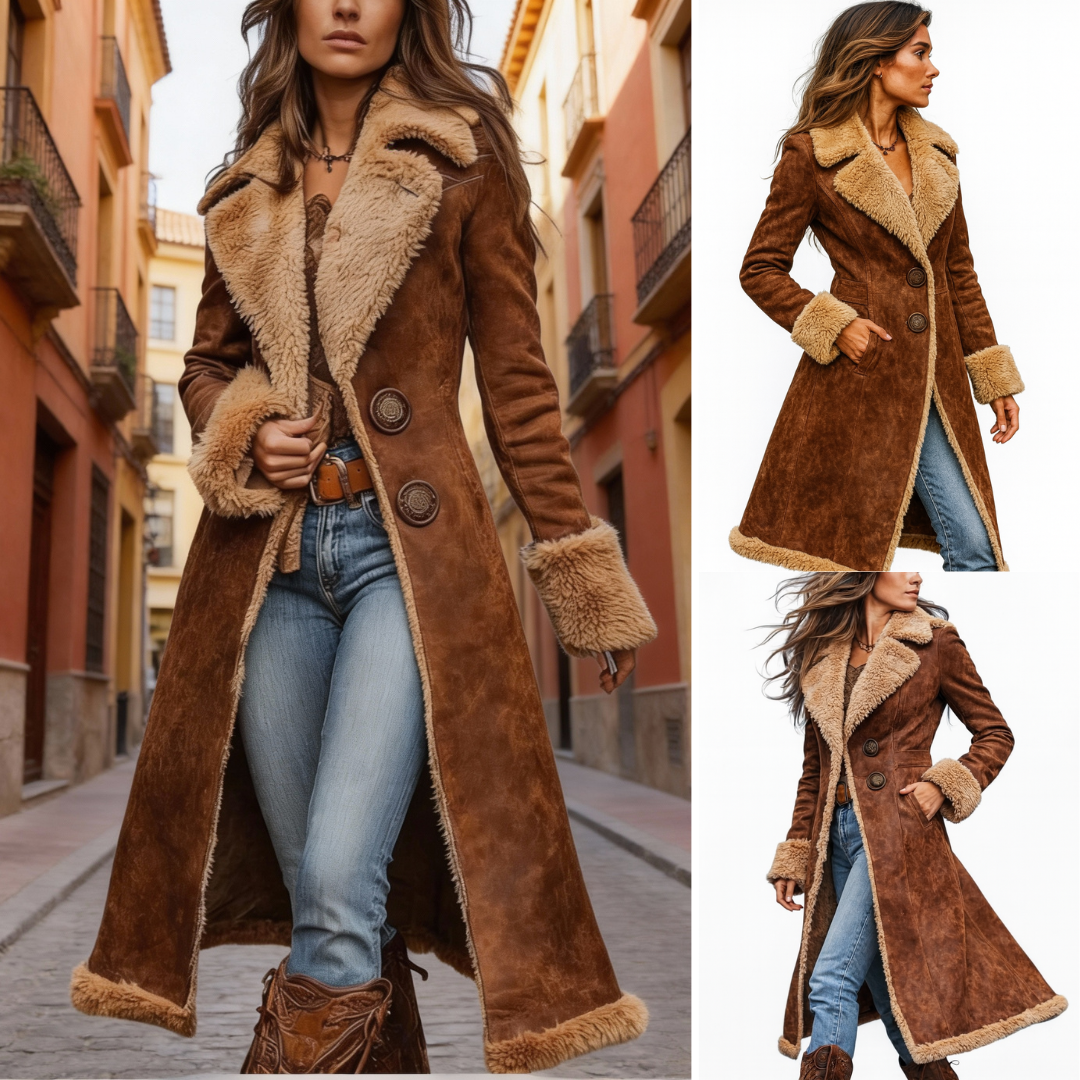 Long tailored winter coat for women | Claire -2