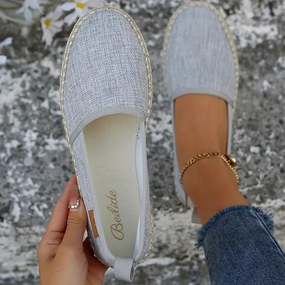 Espadrilles flat lightweight canvas shoes trainers for women -4
