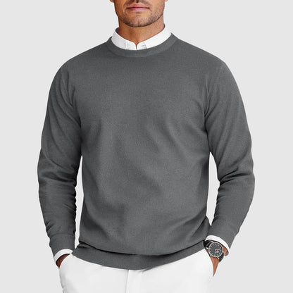 Classic crew neck jumper for men | Arven -4
