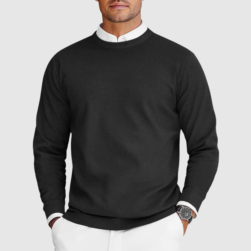Classic crew neck jumper for men | Arven -1