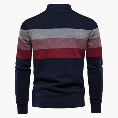 Classic quarter-zip everyday jumper for men | Burk -11