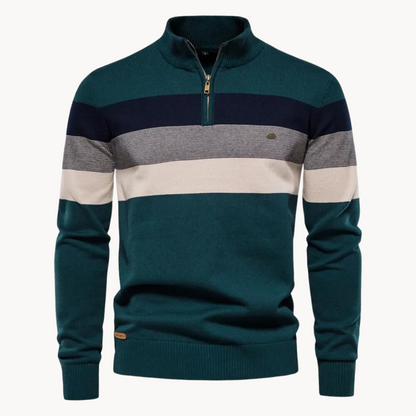 Classic quarter-zip everyday jumper for men | Burk -7