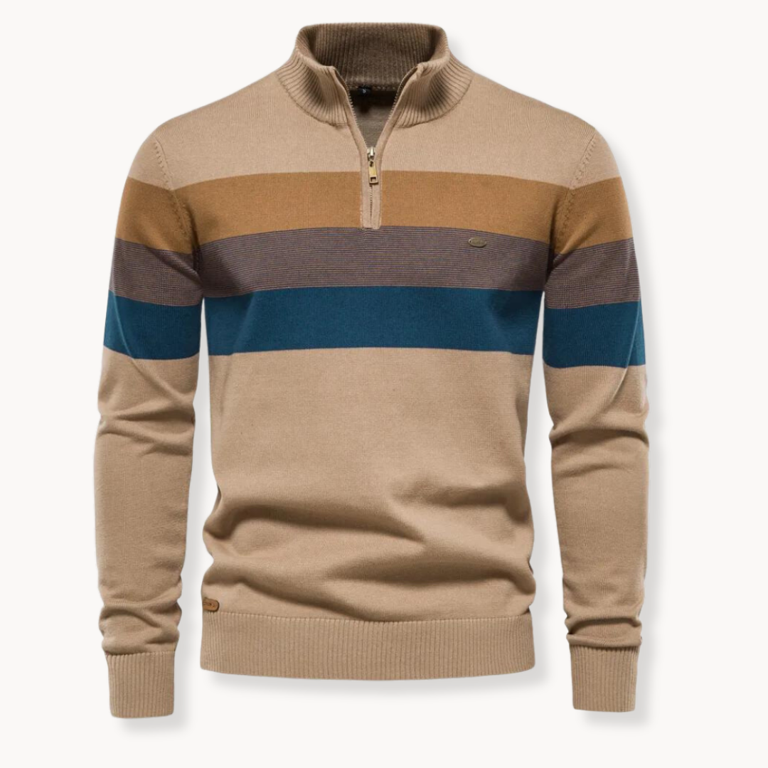 Classic quarter-zip everyday jumper for men | Burk -9