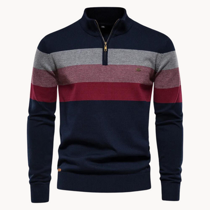 Classic quarter-zip everyday jumper for men | Burk -6