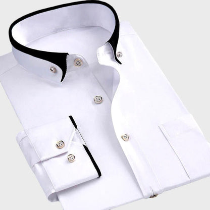 Modern long sleeve tailored shirt for men | Ardent Vale -2