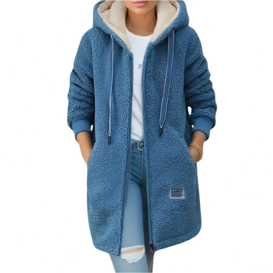 Jacket polaire douce capuche for women | Leila -1