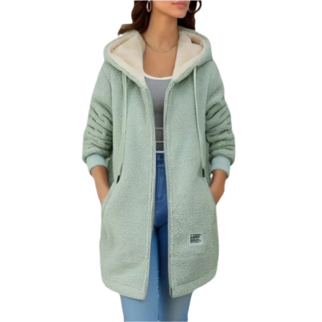 Jacket polaire douce capuche for women | Leila -2