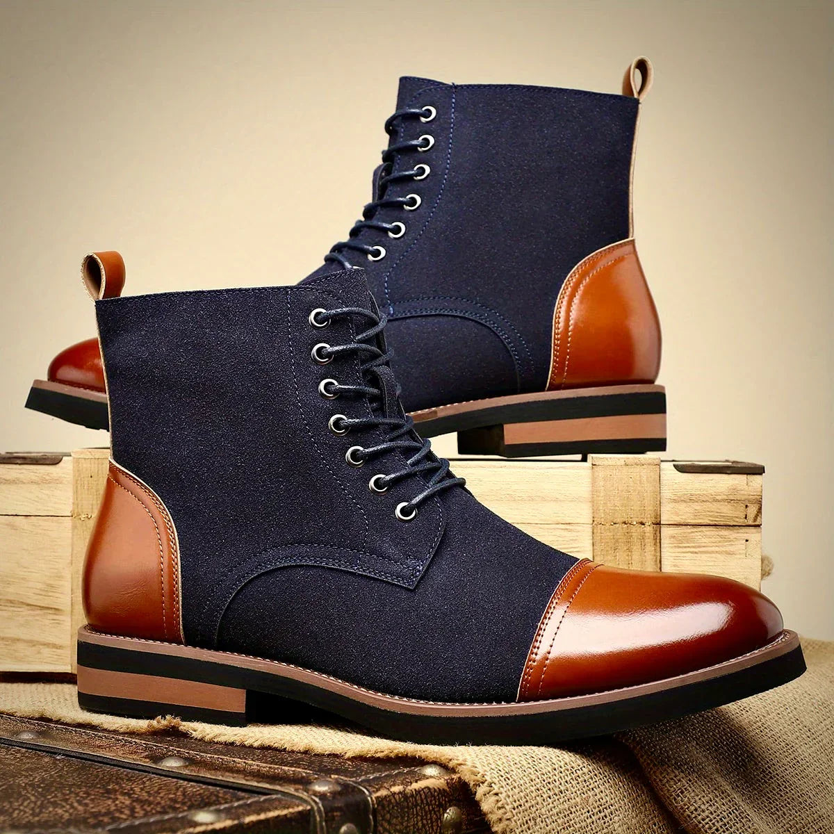 Classic oxford leather dress boots for men | Oliver Ashford -1