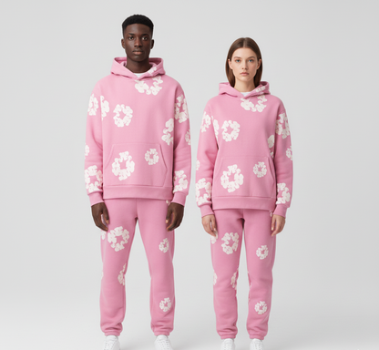 Printed hoodie and jogger set | Valerios