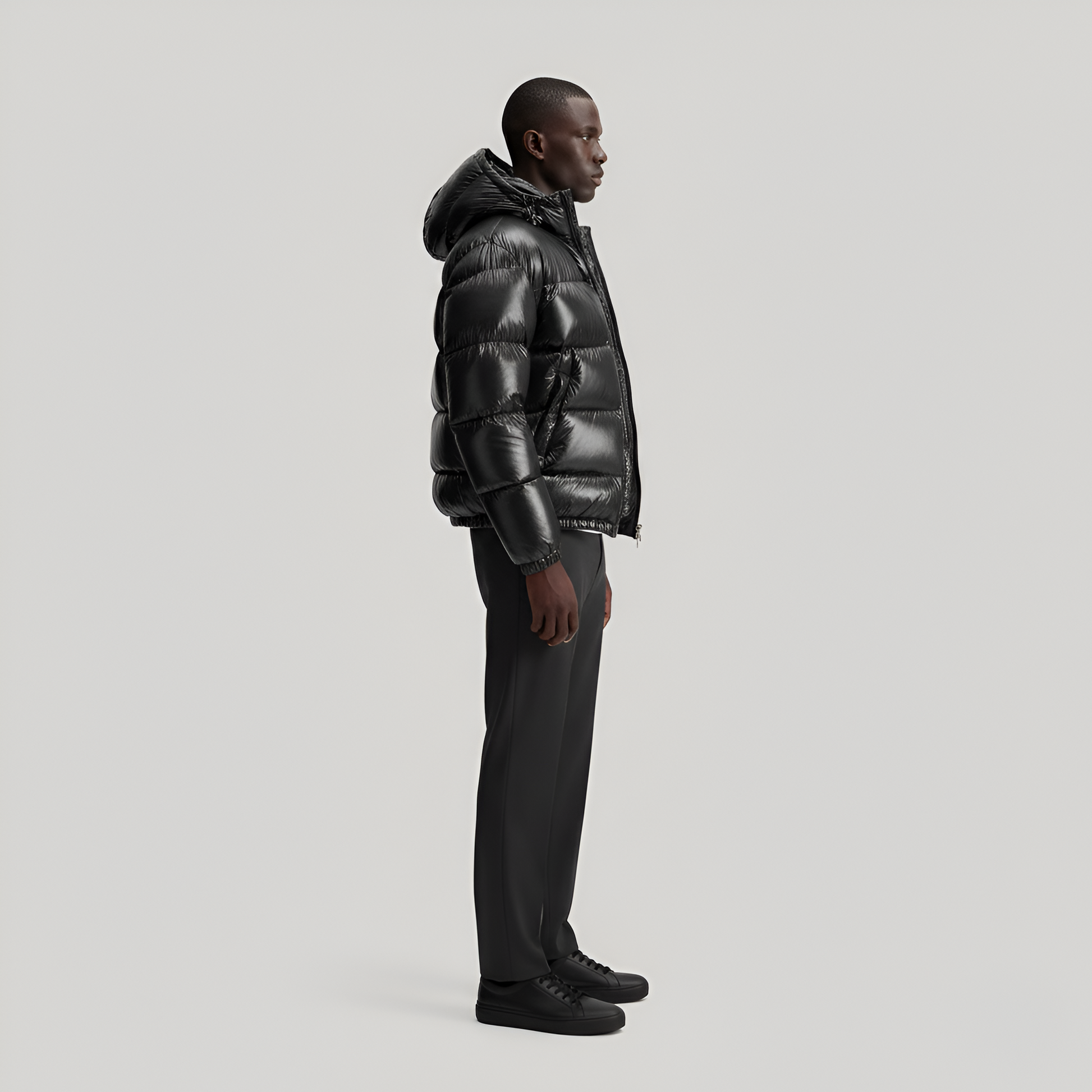 Padded hooded jacket for men | Valerios -2
