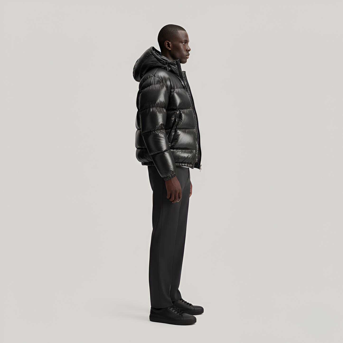 Padded hooded jacket for men | Valerios