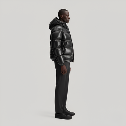 Padded hooded jacket for men | Valerios