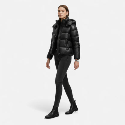 Slim elegant everyday puffer jacket for women -3