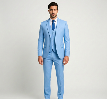 Formal three-piece tailored suit for men | Assuli