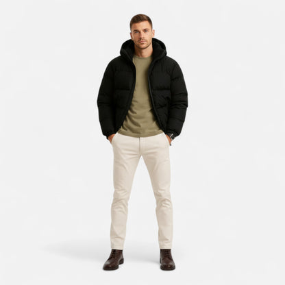 Lightweight hooded insulated puffer jacket for men -6