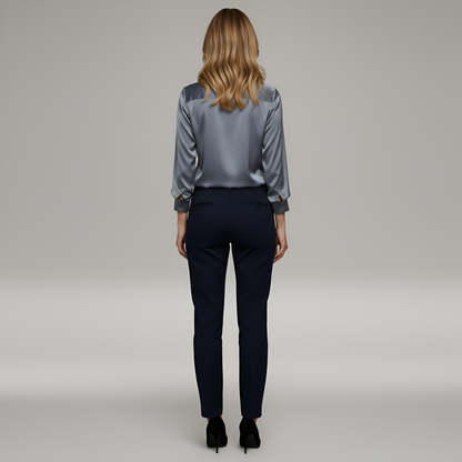 Elegant V-neck blouse for women | Valerios -3