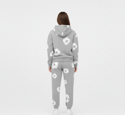 Printed hoodie jogger set for women | Valerios -3