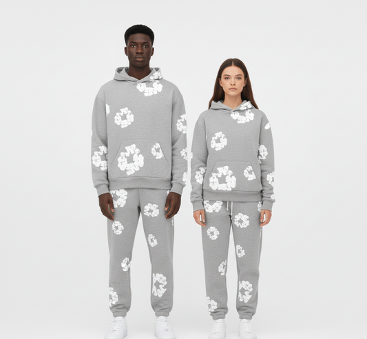 Printed hoodie and jogger set | Valerios