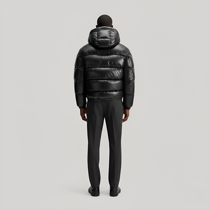 Padded hooded jacket for men | Valerios -3