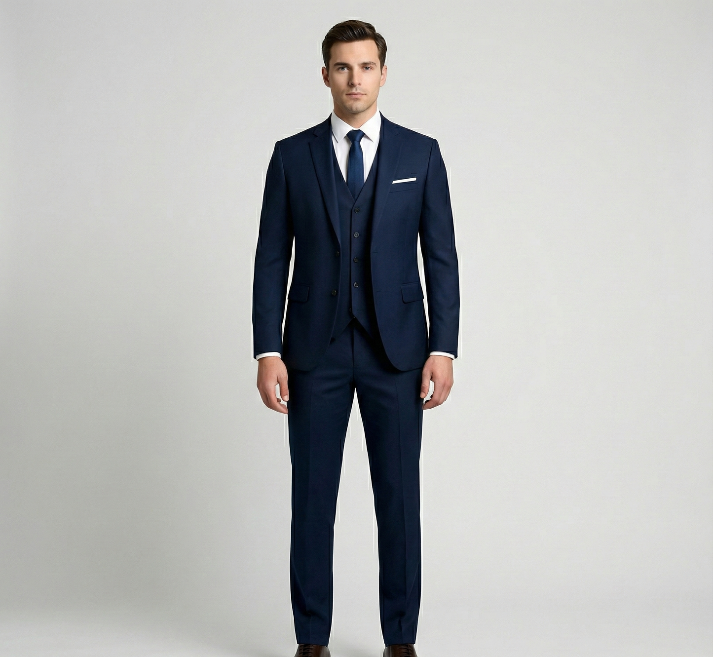 Formal three-piece tailored suit for men | Assuli