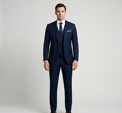 Formal three-piece tailored suit for men | Assuli