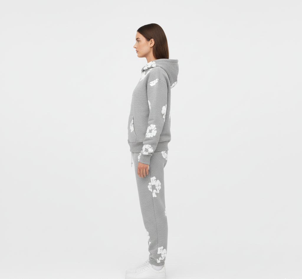 Printed hoodie and jogger set | Valerios