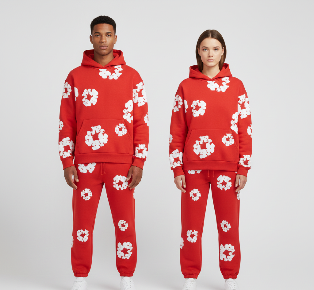 Printed hoodie and jogger set | Valerios