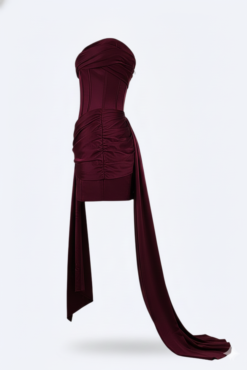 Elegant short evening dress for women | Valerios