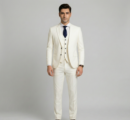 Formal three-piece tailored suit for men | Assuli