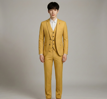 Formal three-piece tailored suit for men | Assuli