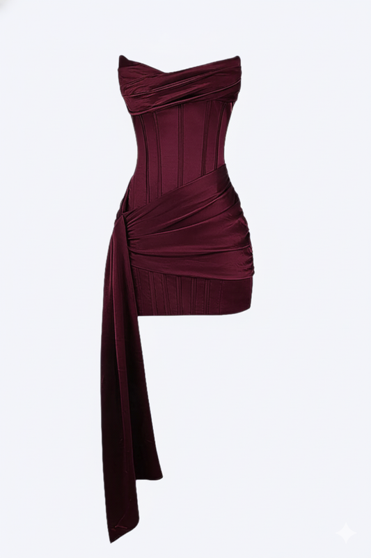 Elegant short evening dress for women | Valerios
