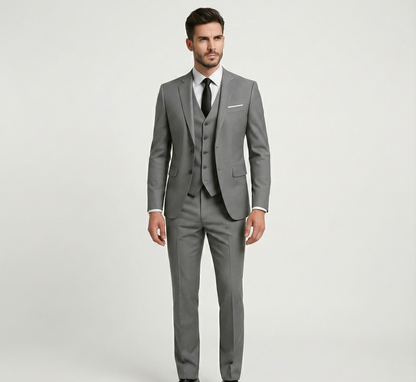 Formal three-piece tailored suit for men | Assuli