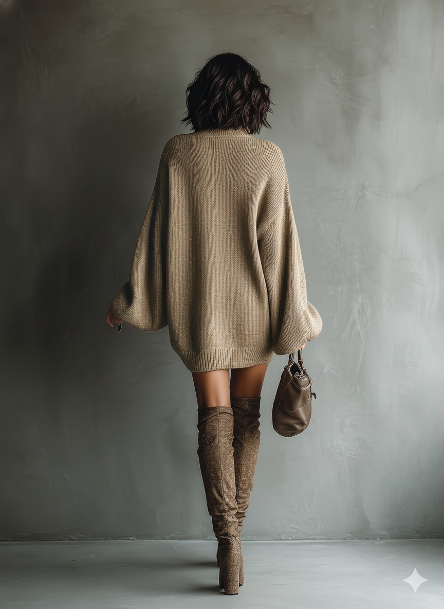 Vintage-inspired mini dress for women | Maribel -10