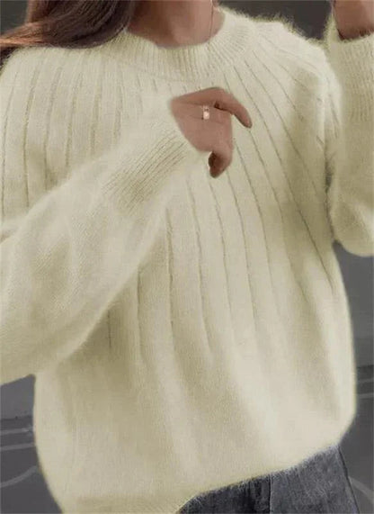 Elegant long-sleeve jumper with refined silhouette for women | Giada