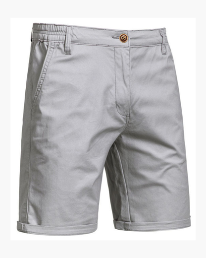 Cotton chino shorts for men -7