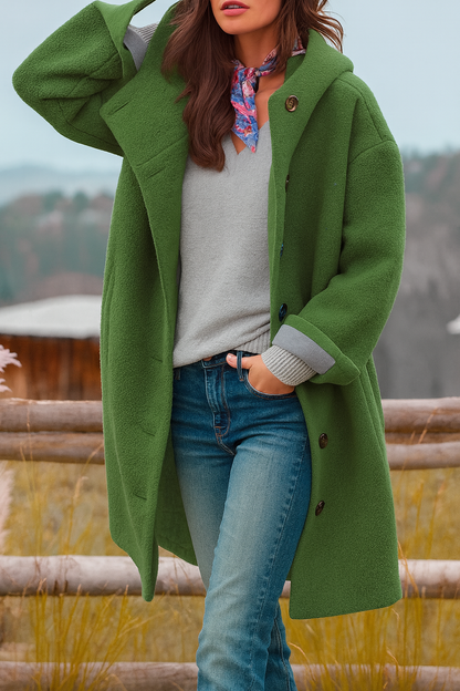 Coat casual elegant for women | Mi-Cuisse -3