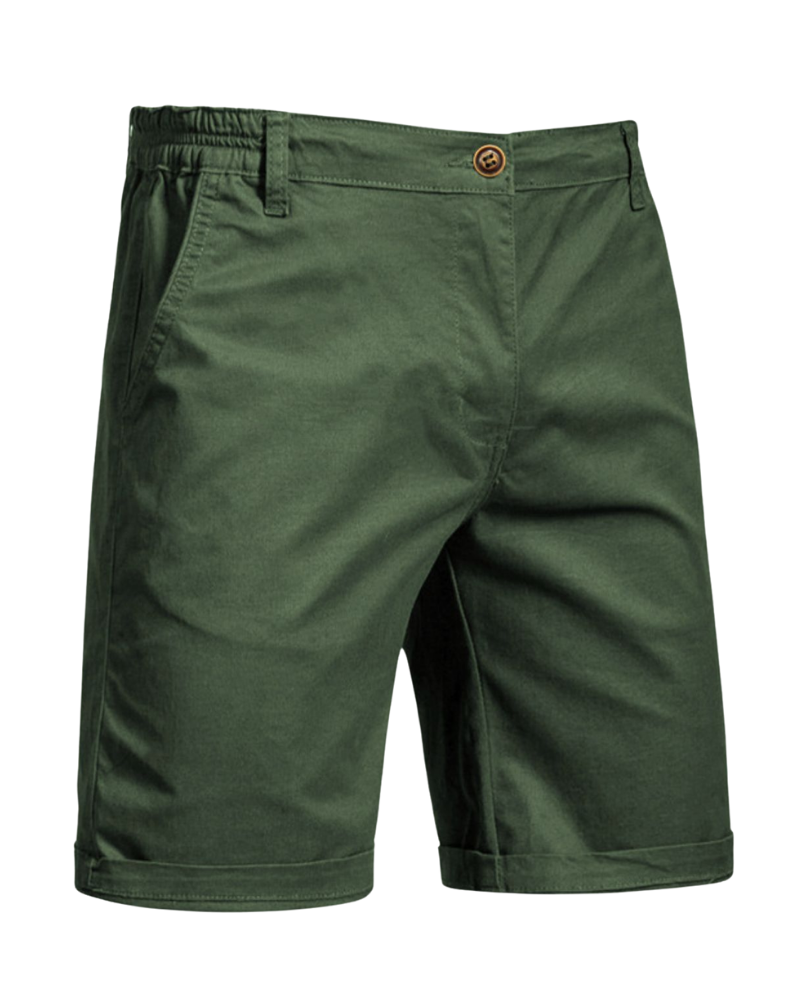 Cotton chino shorts for men -4